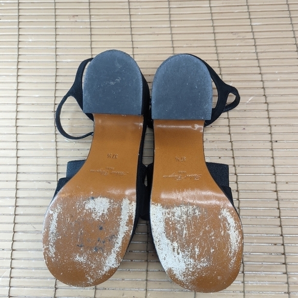 Robert Clergerie Paris "Etore" Platform Ankle Buckle Sandals in Black Suede Wome - Picture 11 of 13